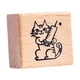 thumbnail image 3 of Sellos de gato para niños, sello cuadrado pequeño en bloque de madera, animal dulce para tarjeta Enfermero, 3 of 9