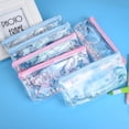 thumbnail image 3 of Pencil Case Transparent Sequins Quicksand Oil Stationery Bag, 3 of 8