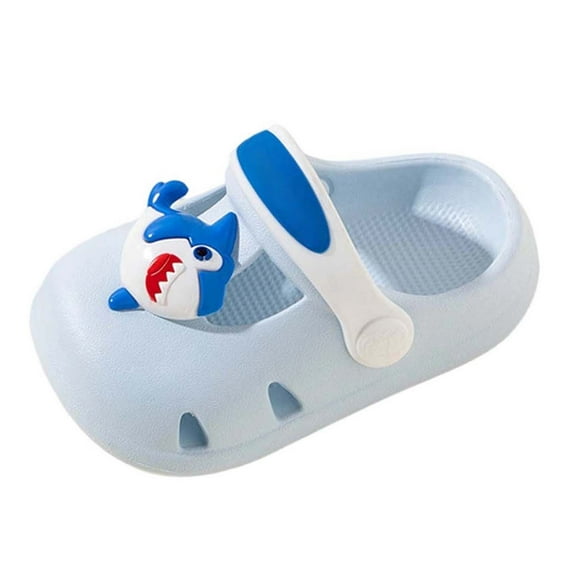 WZEIIOT Toddler Boys Slippers Summer Soft Sole Breathable Cute Cartoon Slippers Baby Boys Girls Indoor Outdoor Comfortable Lightweight Slippers