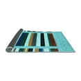 thumbnail image 2 of Ahgly Company Indoor Rectangle Abstract Light Blue Contemporary Area Rugs, 2' x 4', 2 of 4