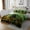 Black Green, variant on Erosebridal Dog Corgi Quilt Sets for Queen Size Bed,Spring Garden Bed Set,Floral Bedroom Decor,Lightweight,3pcs