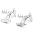 thumbnail image 2 of SuperJeweler Stainless Steel Corkscrew Cufflinks For Men, Fits Standard Shirt, 2 of 6