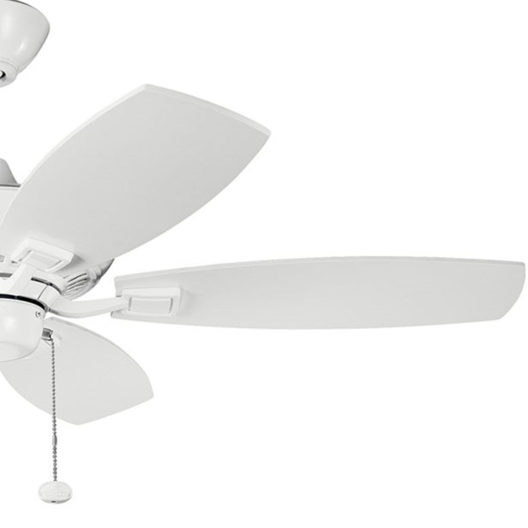 Kichler Canfield 44" White Ceiling Fan with Pull Chain