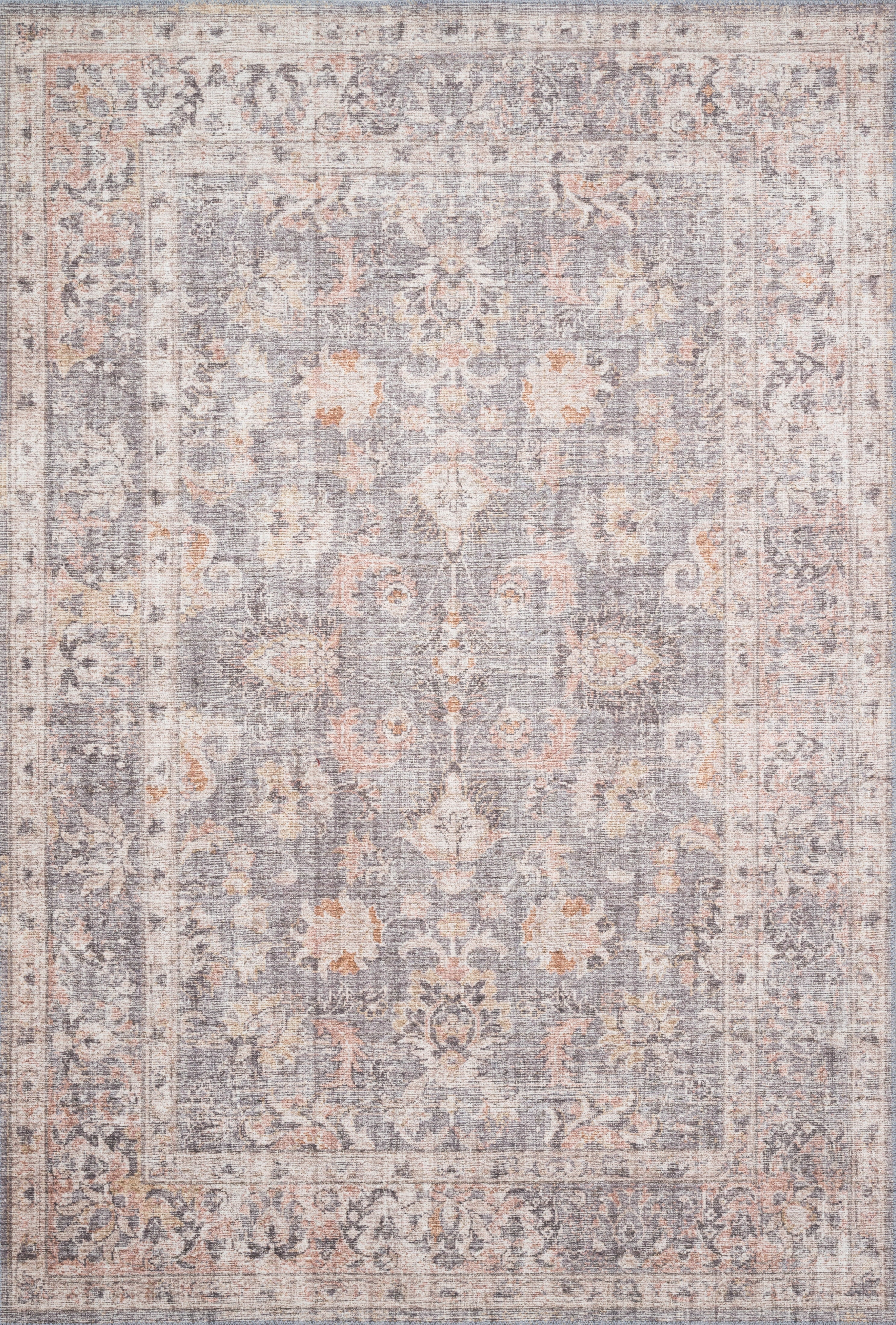 Loloi Skye Grey / Apricot 2'-0" x 5'-0" Area Rug