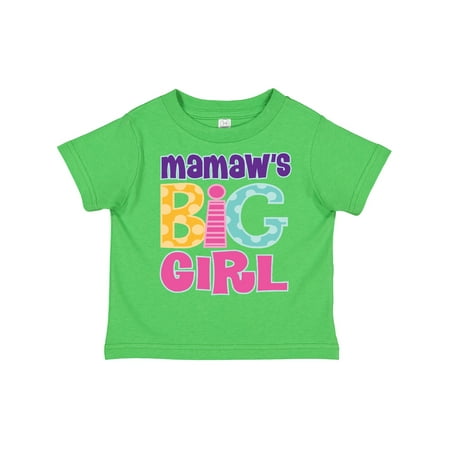 

Inktastic Mamaw s Big Girl Gift Toddler Toddler Girl T-Shirt