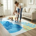 thumbnail image 6 of Ultrug Boho Vintage Rugs Non Slip Area Rug Soft Carpet for Living Room Bedroom Home Decor Office,5'x8',Blue, 6 of 7