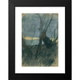 thumbnail image 2 of Ladislav Mednyánszky 14x18 Black Modern Framed Museum Art Print Titled - Sunset (1875-1885), 2 of 5