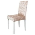 thumbnail image 3 of Skksst Spandex Velvet Dining Chair Slipcover Home Banquet Party Waterproof Seat Protector Cover, Pink, 3 of 6
