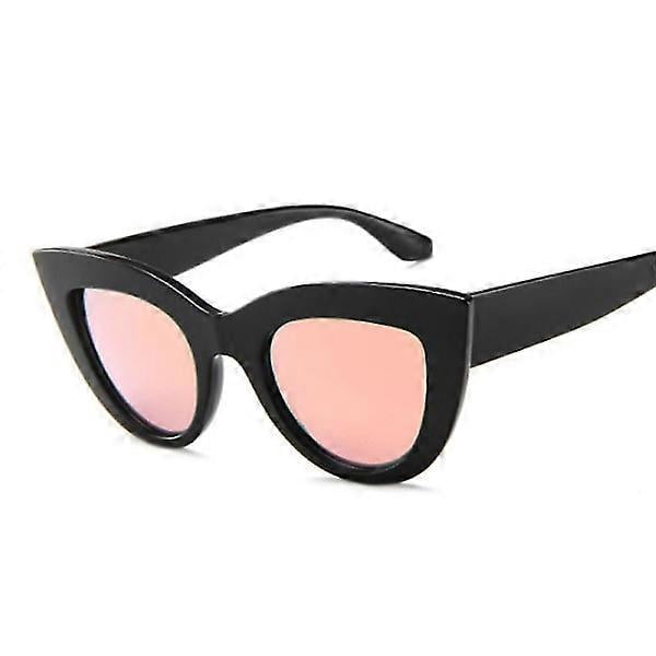 Vintage Cat Eye Sunglasses Woman Retro Brand Cateye Shades Sunglasses Gradient Mirror Plastic Frame