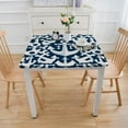 thumbnail image 3 of COMIO with Elastic Edge Anchor Decorative Nautical Decor Square Tablecloth White, 3 of 7