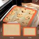 thumbnail image 2 of Tapete de silicona para hornear, paquete de 3 alfombrillas reutilizables para hornear, antiadherentes, aptas para alimentos para hornear, bandeja de horno para hacer galletas, macarrones, pan, 2 of 4