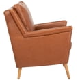 thumbnail image 2 of SAFAVIEH Astrid Mid-Century Modern Arm Chair, Cognac Leather, 2 of 9