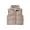 Khaki, variant on Kids Hooded Puffer Vest Lightweight Loose Warm Winter Quilted Gilet Sleeveless Outerwear Vests Boys Girls 3-12 Years Insulated Body Warmer
