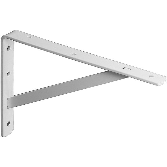 Knape & Vogt 208WH500 20" White Heavy Duty Shelf Brackets