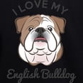 thumbnail image 3 of CafePress - I Love My English Bulldog Sweatshirt - Pullover Hoodie, Classic & Comfortable Hooded Sweatshirt, 3 of 4