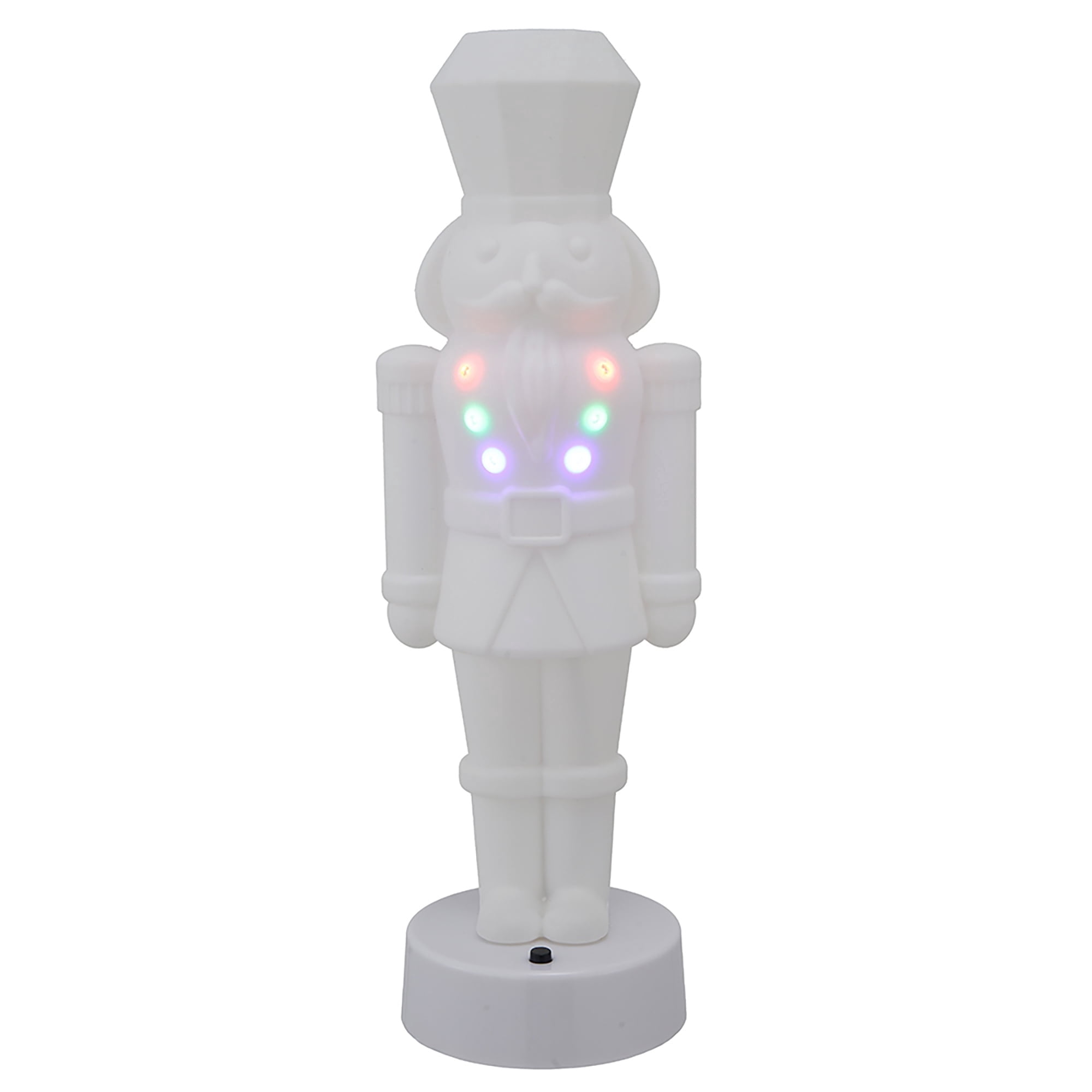 Light-Up Blow Mold Paint-it-Yourself Nutcracker Christmas Decoration, White, 11", by Holiday Time