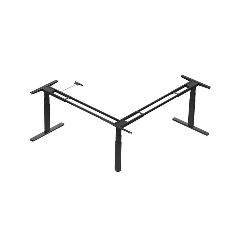 Monoprice L-Shaped Sit-Stand Desk Frame, Triple Motor, Height
