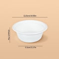 thumbnail image 3 of 50Pc 225Ml Disposable Bowl Grade Household Round Paper Bowl Barbecue Picnic Set Outdoor Disposable Degradable/【50 Paper Bowls】225Ml Food Grade Disposable Bowl Food Grade, 3 of 7
