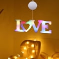 thumbnail image 3 of Luces LED de vidad para Interiores, con , Luz Colgante con Ventosa para , Cumpleaños, Bodas, Decoraciones para Fiestas de vidad, Multicolor Colco Letra de luz, 3 of 8