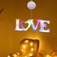 thumbnail image 3 of Letrero de lámpara con letras románticas, lámpara de lechón para el día de San Valentín, luz de noche LED, letrero de Navidad, para colgar, AMOR Multicolor, 3 of 8