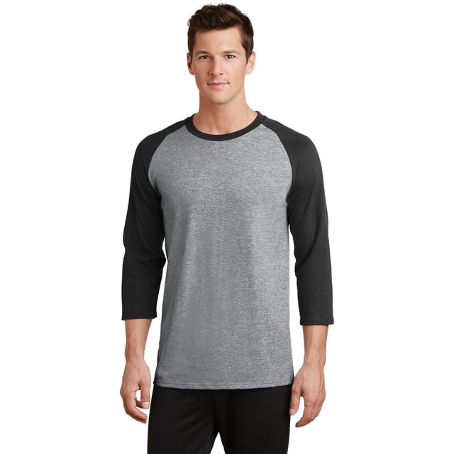 Camiseta con manga ragl?n de 3/4 Core Blend de Port & Company?. PC55RS Puerto & Compa??a PC55RS