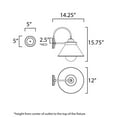 thumbnail image 5 of Maxim Lighting - One Light Outdoor Wall Mount - Outdoor Wall Mount - Jetty-1, 5 of 5
