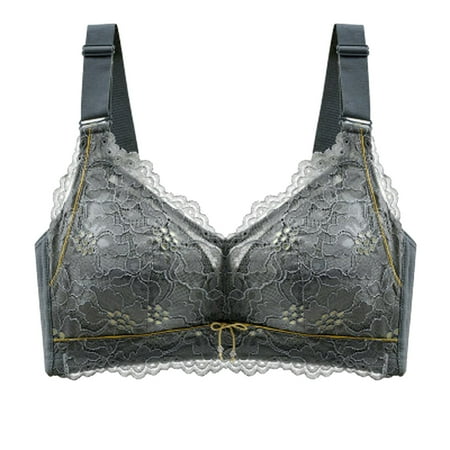 

Youmylove Sexy Women Lady Lace Gathered Bra Adjustable Pair Of Thin Breast Cup Underwear Female Lingeries