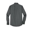 thumbnail image 6 of Port Authority Adult Male Men Plain Long Sleeves Shirt Steel Grey X-Large, 6 of 6
