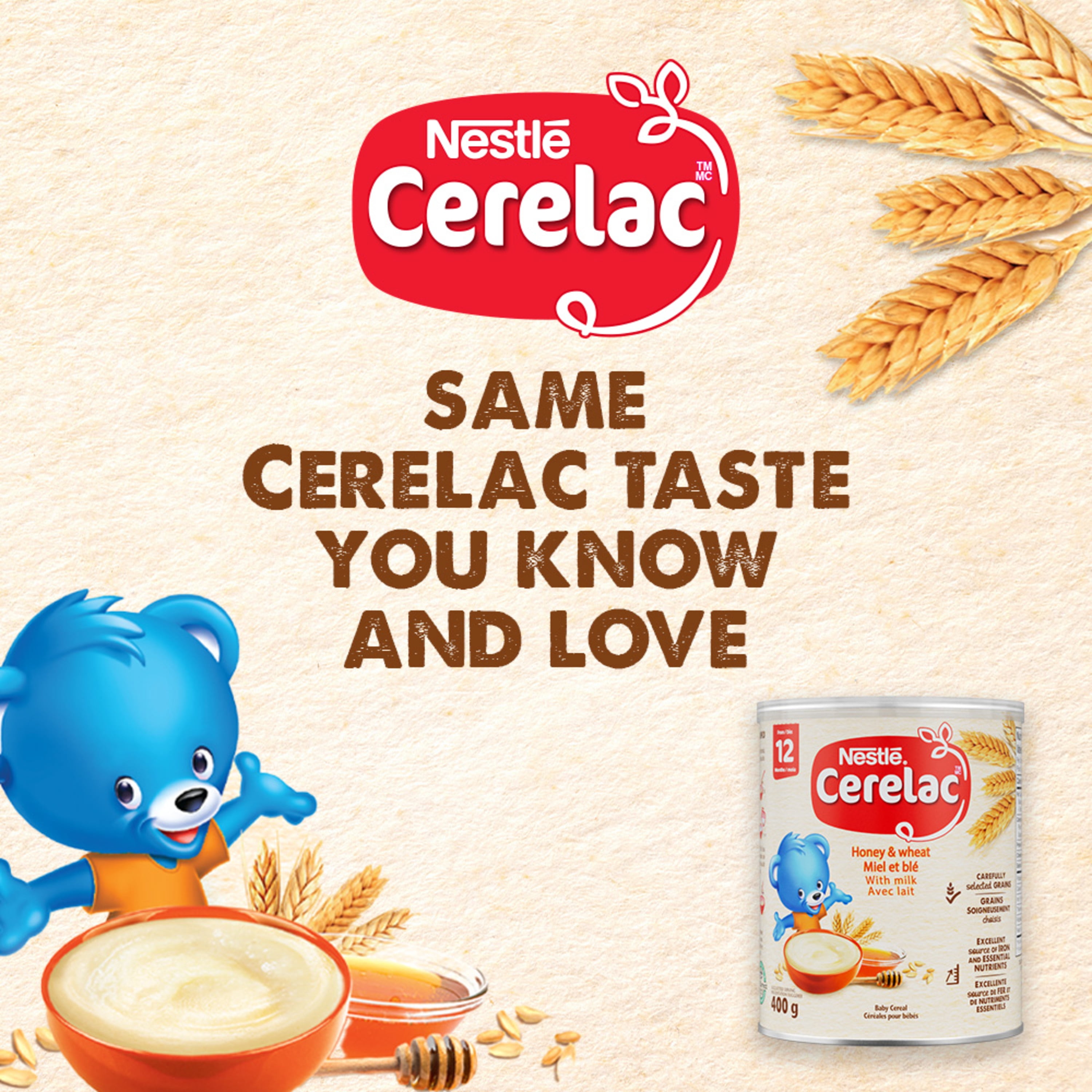 CERELAC Honey & Wheat With Milk Baby Cereal, Nutritious, Iron-Rich