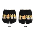 thumbnail image 3 of Balery Sunflower Gnomes 5 Pantalones cortos deportivos para mujer con forro y dos bolsillos, elásticos, para entrenamiento, gimnasio, yoga-Large, 3 of 7