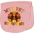 thumbnail image 2 of Inktastic First Thanksgiving Turkey Baby Burp Cloth, 2 of 3