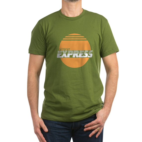 CafePress - Detroit Express Men's Fitted T Shirt (Dark) - Men's Fitted T-Shirt