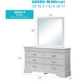thumbnail image 3 of Glory Furniture Lorana G6590-D Dresser , Silver Champagne, 3 of 5
