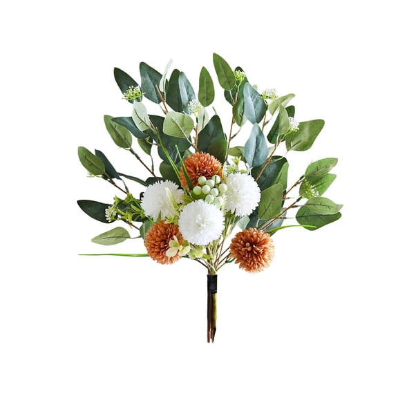 HOARBOEG Artificial Flowers Bouquet for Home Decor, 17.7in Realistic Silk Fall Flowers Centerpiece for Dining Table, Multicolor Artificial Floral Arrangements for Decorations, Home, Office Desk