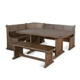 thumbnail image 5 of Pemberly Row Farmhouse Wood Breakfast Nook Set in Buckskin, 5 of 5