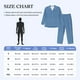 thumbnail image 4 of Balery Blue Gingham Pijama para Hombre de Dos Piezas con Manga Larga, Conjunto de Dormir y Descanso Suave con Bolsillos-Medium, 4 of 7
