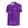 thumbnail image 3 of Daiia Purple Glitter Pattern Men’s Polo Shirts,Solid Deck Shirt,Classic Fit, Breathable Cotton Polo for Casual and Sport Wear-3X-Large, 3 of 9
