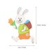thumbnail image 1 of Funny Garden Ornaments Wooden Bunny Shape Easter Still Life Photography Assorted Color Photo Props 20Pcs, 1 of 4