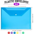 thumbnail image 2 of Plastic File Folders with Snap Closure, Reusable Document Holder, 2 of 4