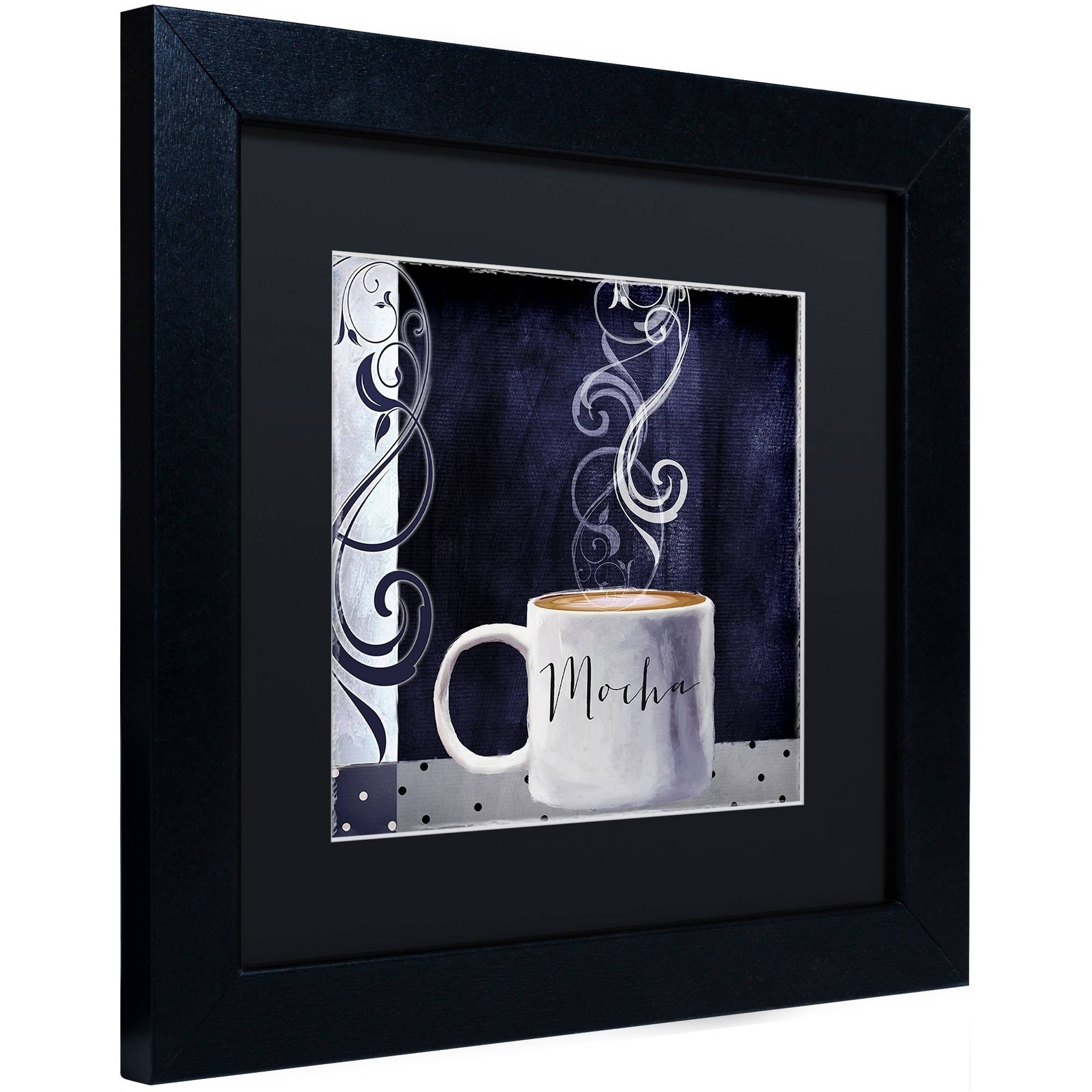 Trademark Fine Art "Cafe Blue III" Canvas Art by Color Bakery Black Matte, Black Frame