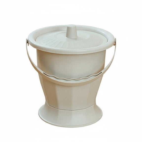 amagogo Lightweight Bedside Commode with Handle 10.24 Inch Portable Urinal Bucket for Elderly Women Recovery Odor Control