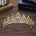 thumbnail image 6 of Birthday Crown Tiara, Metal Glitter Party Crown for Women and Girls, Adjustable Fit for Birthday Wedding Anniversary Party, 6 of 10