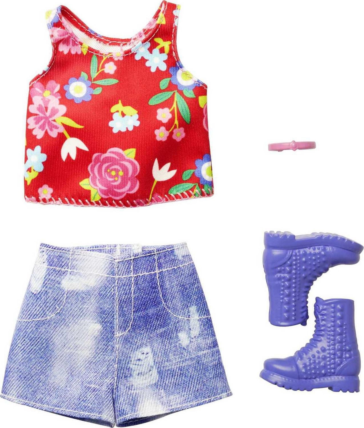 Barbie Fashion Pack -  Floral Print Sleeveless Top