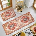 thumbnail image 5 of Boho Kitchen Rug Rectangle Red Kitchen Rugs Kitchen Rugs Non Slip Washable 2 Sets Washable Kitchen Rugs Farmhouse Style Easter Kitchen Rugs Throw Rugs for Kitchen Colorful White Long Rugs, 5 of 6