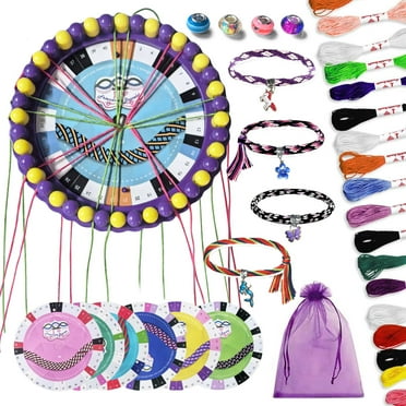 Rirool Girls Friendship Bracelet Making Kit, Crafts for Girls Age 8-12, DIY Jewelry Craft Kit, Birthday Gift for Girls Purple