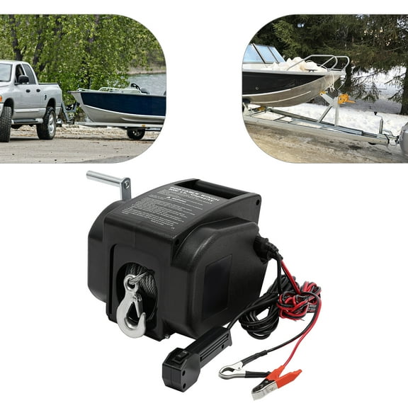 45lbs Electric Anchor Winch with 300W Motor, 5000-Pound Pulling Capacity, Overload Protection, High Efficiency and Durability for Boats and Yachts