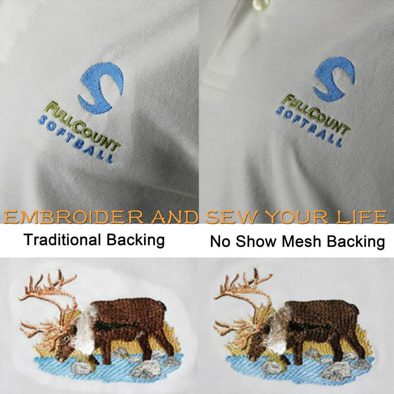 New brothread 1.8oz No Show Mesh Machine Embroidery Stabilizer