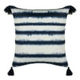 thumbnail image 2 of SAFAVIEH Cassia 16" x 16" Striped Dyed Pillow with Fringe, Navy/White, 2 of 4