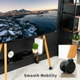 thumbnail image 3 of VIVO Rolling Easel Studio TV Floor Stand with Shelf, Fits 49" to 75" Screens, 3 of 8