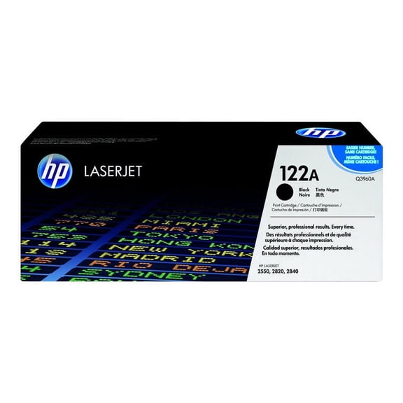 Color laserjet 2550 122a hi black toner. Sold without manufacturer warranty
